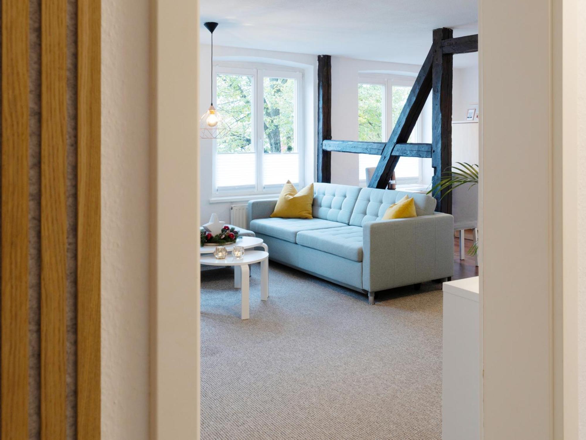 Schlosskoenig - Modernes & Zentrales Apartment Mit Balkon Und Arbeitsplatz ชเวียรีน ภายนอก รูปภาพ